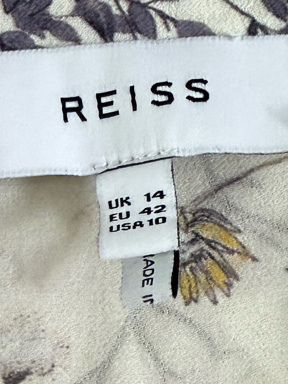 Reiss Juno Watercolor Floral Print Dress - Picture 4 of 4